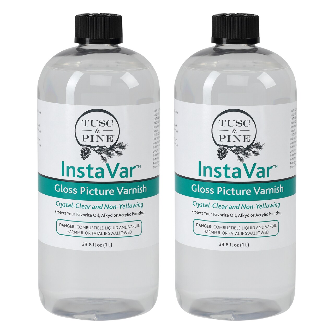 Tusc & Pine InstaVar™ Gloss Picture Varnish - Archival Quality Varnish for Oil, Alkyd, and Acrylic Artists